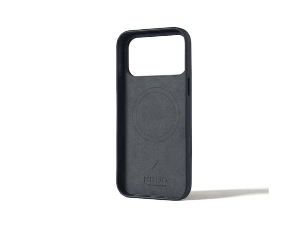 Mujjo Nahkakotelo - nahkakotelo iPhone 17 Pro Max -puhelimelle, joka on yhteensopiva MagSafen kanssa (basaltti)