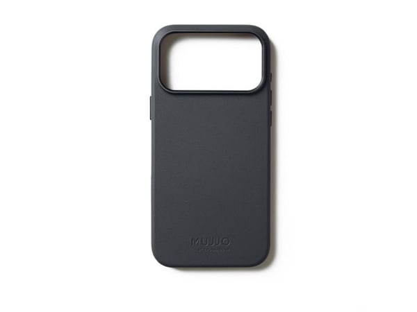 Mujjo Nahkakotelo - nahkakotelo iPhone 17 Pro Max -puhelimelle, joka on yhteensopiva MagSafen kanssa (basaltti)