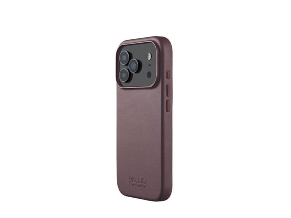 Mujjo Nahkakotelo - nahkakotelo iPhone 17 Pro:lle yhteensopiva MagSafe kanssa (pronssinpunainen)