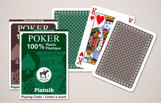 Piatnik 1362 "Plastic Poker Cards Card Game (55-deler)