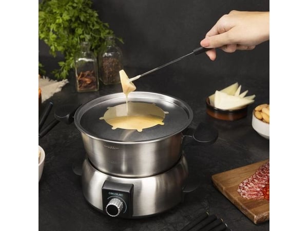Cecotec 08018, 8 person(er), Rustfritt stål, Rund, Rotasjon, 1000 W, 230 V