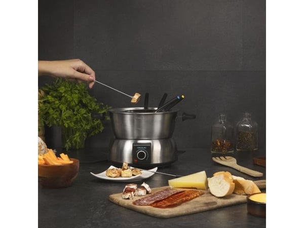 Cecotec 08018, 8 person(er), Rustfritt stål, Rund, Rotasjon, 1000 W, 230 V