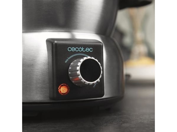 Cecotec 08018, 8 person(er), Rustfritt stål, Rund, Rotasjon, 1000 W, 230 V