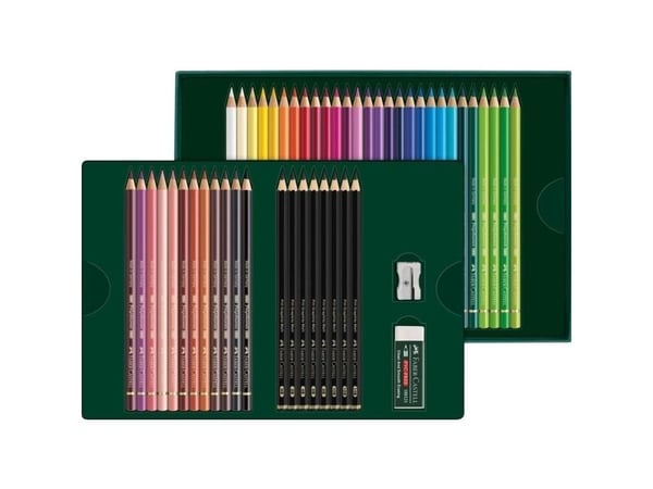 Faber-Castell Polychromos &amp; Pitt Graphite Matt Set, monivärinen, 48 kpl
