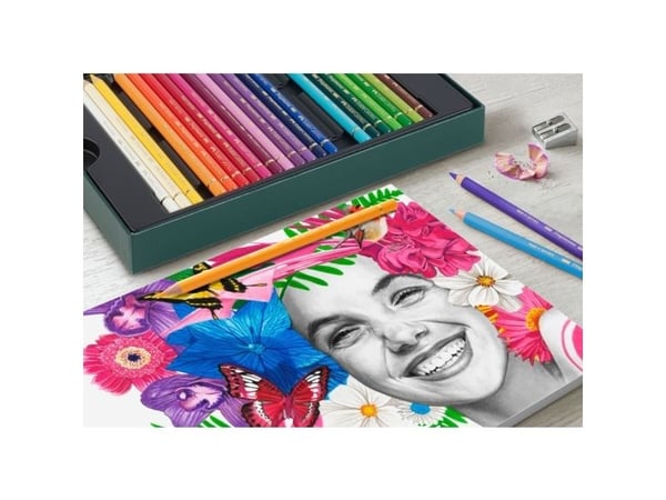 Faber-Castell Polychromos & Pitt Graphite Matt Set, Flerfarget, 38 stykker
