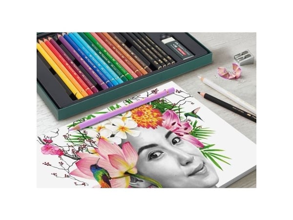 Faber-Castell Polychromos &amp; Pitt Graphite Matt Set, monivärinen, 21 kpl