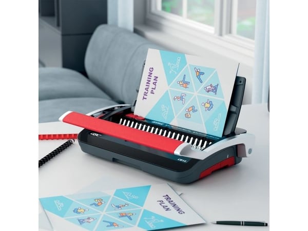 GBC CombBind® CB15 manuell innbindingsmaskin, kapasitet 165 ark Svart