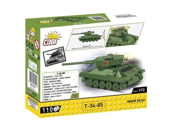 COBI T-34-85, Byggesett, 6 år, 110 stykker