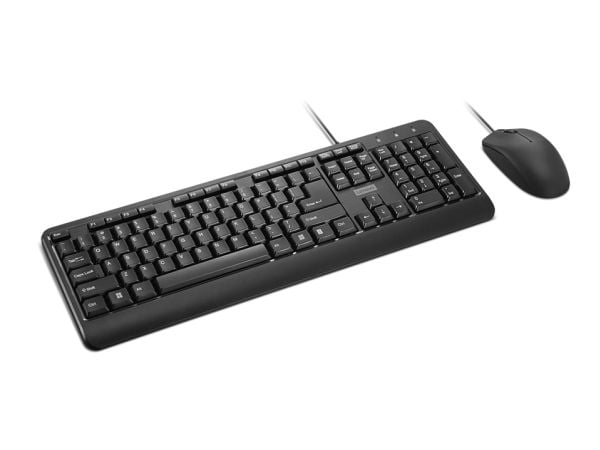 Lenovo 160 Wired Combo - Tastatur- og mussett - USB - QWERTY - USA - svart