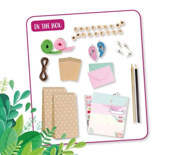 Lena Eco Best Friends Box, Håndverkssett for barn, 8 år, Flerfarget