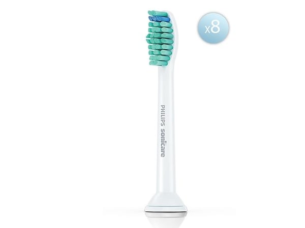 Philips Sonicare C1 ProResults HX6018 - Utskiftningsbørstehode - for tannbørste - hvit (en pakke 8)
