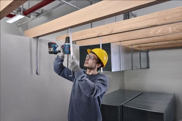 Bosch GSR 18V-65 Professional, Boremaskin med pistolgrep, Nøkkel, Sort, Blå, 2100 RPM, 550 RPM, 2100 RPM