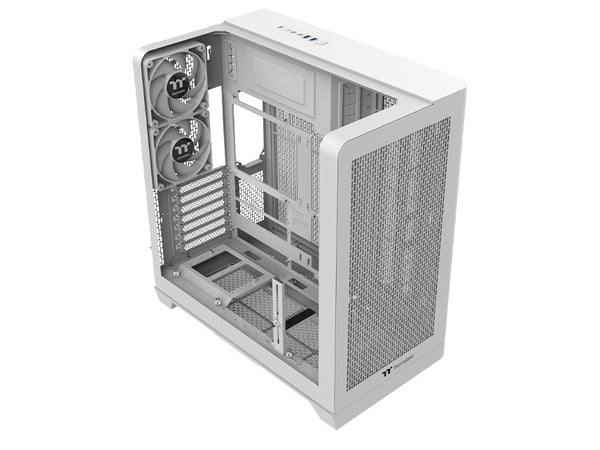 Thermaltake View 390 Air, Midi Tower, PC, Hvit, ATX, Micro ATX, Mini-ITX, SPCC, Herdet glass, Spilling