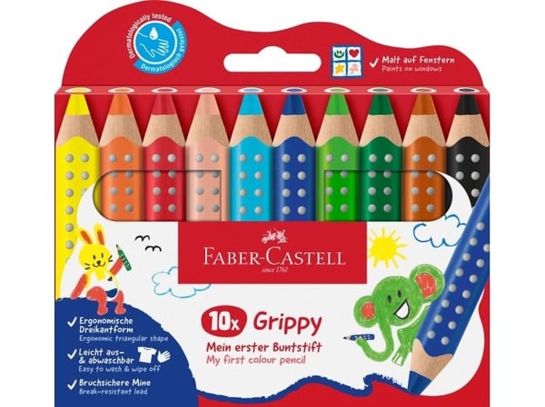 Faber-Castell 110624, Flerfarget, 10 stykker