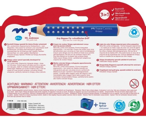 Faber-Castell 110636, Flerfarget, 10 stykker