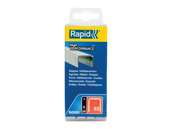 Rapid 40303083, Niittipakkaus, 6 mm, 5000 niitit, Kiinnitys, Metallinen, R53, R153, R253, R353, R453, MS2.1, MS4.1, ALU610, ALU753, ALU853, ALU953,...