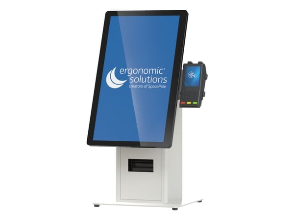 Ergonomic Solutions SpacePole Kiosk SPK401-17, Kiosksett, Svart, Metall, 75 x 75 mm, 100 x 100 mm, Universell