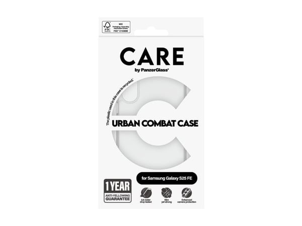 CARE by PanzerGlass - Baksidedeksel for mobiltelefon - flaggskip - polykarbonat, termoplast-polyuretan (TPU) - for Samsung Galaxy S25 FE