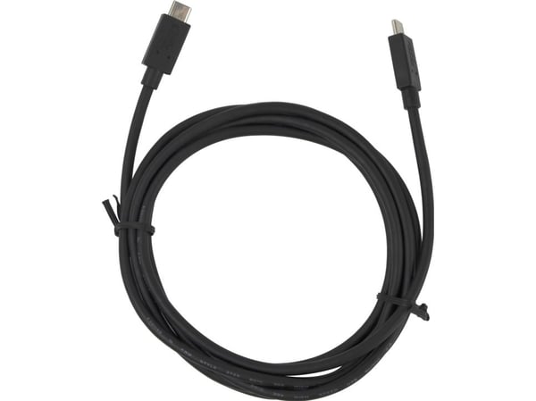 DELTACO - USB-kabel - USB-C (hann) til USB-C (hann) - USB 2.0 - 48 V - 5 A - 2 m - utvidet effektområde (EPR), USB Power Delivery (240 W), Støtte f...