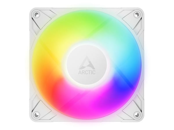 ARCTIC P12 Pro A-RGB - Kabinettvifte - med kabelspliter - 120 mm - hvit (en pakke 3)