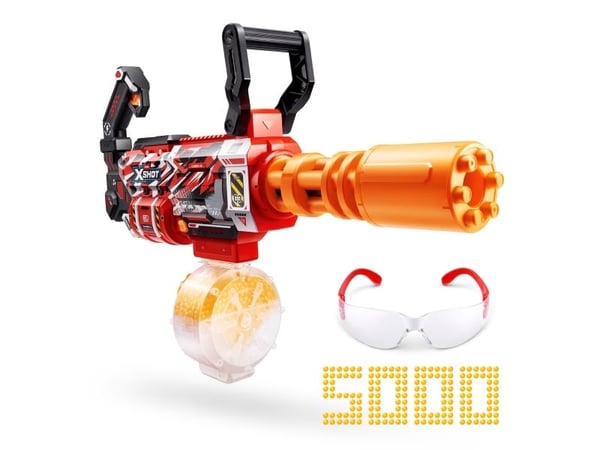 ZURU XSHOT XSHOT Hyper Gel Glow Motorised Gatling Blaster, Lelu räjäytysteknikko, 14 vuotta ZURU XSHOT XSHOT Hyper Gel Glow Motorised Gatling Blaster, Lelu räjäytysteknikko, 14 vuotta