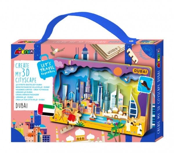 Puslespill 3D bylandskap - Dubai