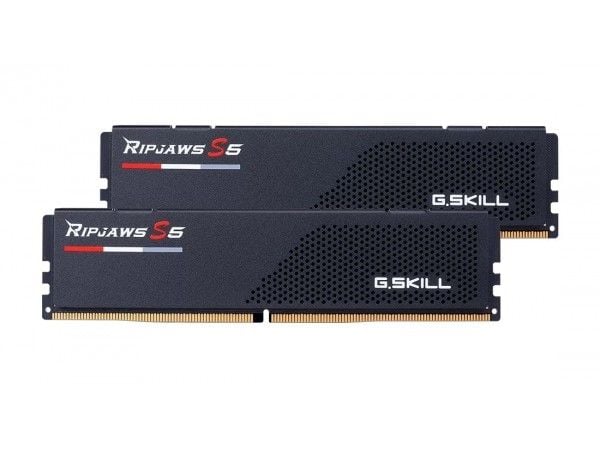 G.Skill Ripjaws S5 - DDR5 - sett - 128 GB: 2 x 64 GB - DIMM 288-pin lav profil - 6000 MT/s / PC5-48000 - CL34 - 1.35 V - ikke-bufret - ikke-ECC - m...