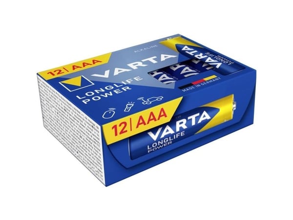 Varta BV-HE 12 AAA - Alkalisk - Sylindrisk - 1,5V - 4,45 cm - 1,05 cm (4903301112)