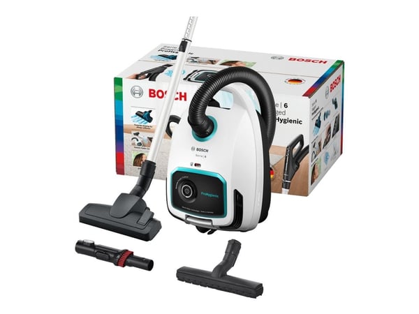 Bosch Serie 6 BGL6HYG1, 600 W, Sylinteripölynimuri, Kuiva, Pölypussi, Allergiasuodatin, Suodatus