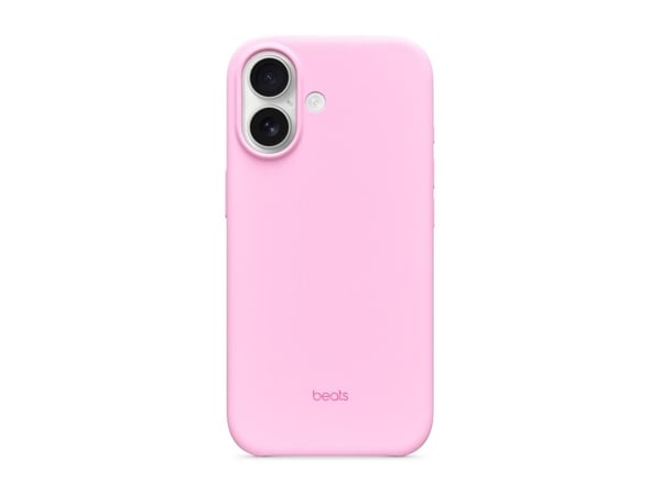 Beats - Bagsidecover til mobiltelefon - MagSafe-kompatibilitet - polykarbonat - pebble pink - for iPhone 17
