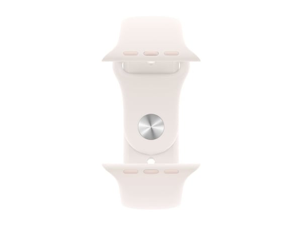 Apple Watch Series 11 GPS + Cellular 46mm Gold Titanium Case with Light Blush Sport Band - S/M