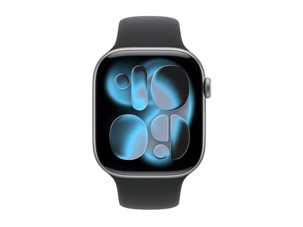 Apple Watch Series 11 GPS 46mm Space Grey Aluminium Case with Black Sport Band - M/L