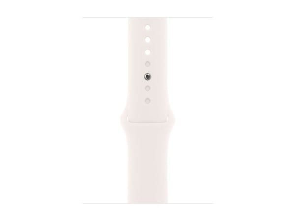 Apple Watch Series 11 GPS + Cellular 46mm Gold Titanium Case with Light Blush Sport Band - S/M