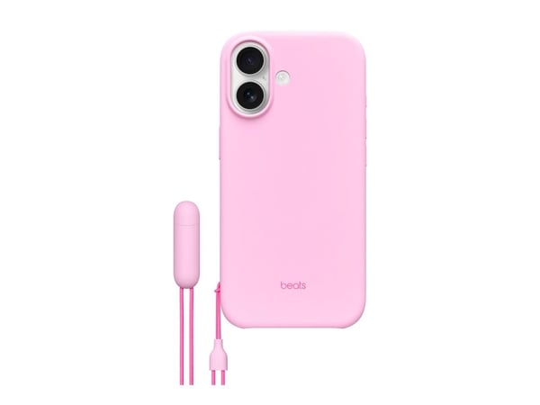 Beats - Matkapuhelimen takakuori - jalustalla - MagSafe-yhteensopivuus - polykarbonaatti - pebble pink - iPhone 17:lle