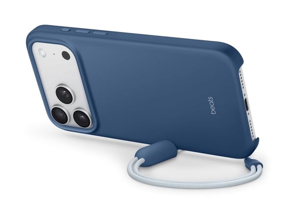 Beats - Matkapuhelimen takakuori - jalustalla - MagSafe-yhteensopivuus - polykarbonaatti - bedrock blue - iPhone 17 Pro Max -puhelimeen