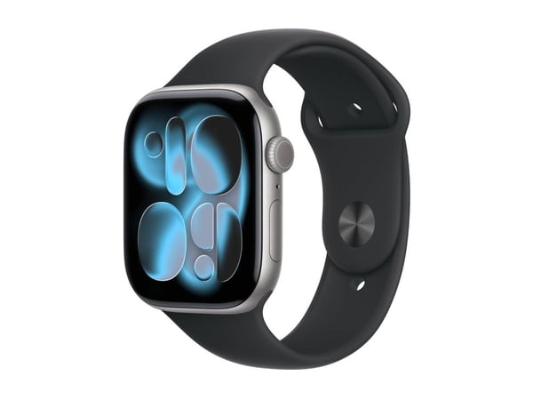 Apple Watch Series 11 GPS 46mm Space Grey Aluminium Case with Black Sport Band - M/L