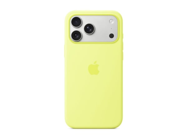 Apple - Baksidedeksel for mobiltelefon - MagSafe-samsvar - silikon - neongul - for iPhone 17 Pro Max