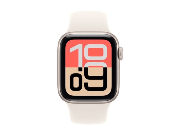Apple Watch SE 3 GPS + Cellular 40mm Starlight Aluminium Case with Starlight Sport Band - M/L
