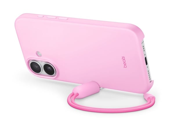 Beats - Matkapuhelimen takakuori - jalustalla - MagSafe-yhteensopivuus - polykarbonaatti - pebble pink - iPhone 17:lle