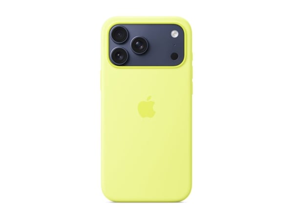 Apple - Baksidedeksel for mobiltelefon - MagSafe-samsvar - silikon - neongul - for iPhone 17 Pro Max