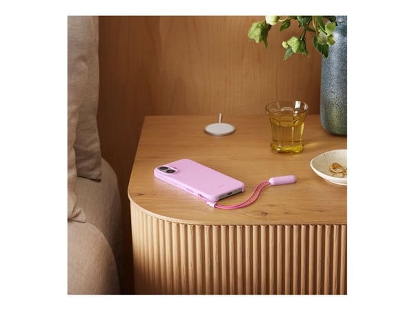 Beats - Matkapuhelimen takakuori - jalustalla - MagSafe-yhteensopivuus - polykarbonaatti - pebble pink - iPhone 17:lle