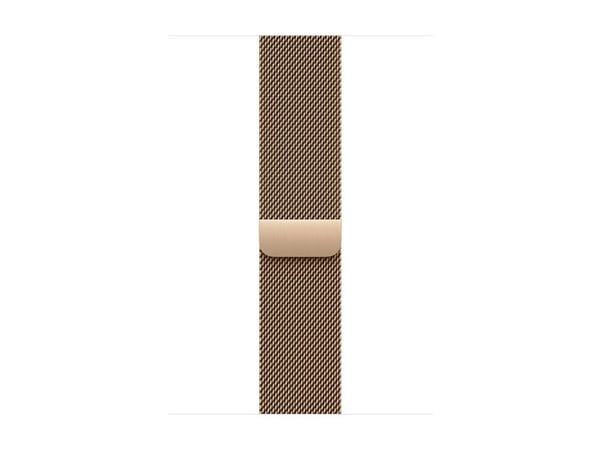 Apple Watch Series 11 GPS + Cellular 46mm Gold Titanium Case with Gold Milanese Loop - M/L