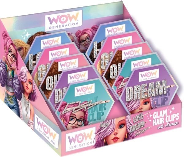 WOW® Generation, Glam hårklämmor med meddelande
