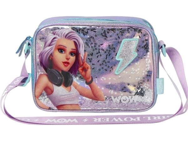 WOW® Generation, Håndtaske m/glitter 23 x 17 x 8 cm
