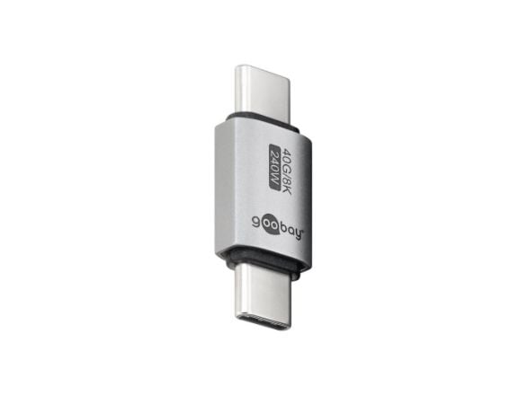 Goobay 74448, USB-C, USB-C, Silver