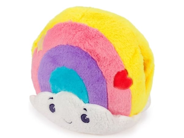Noxxiez Kæmpe bamse, håndvarmer og pude - Rainbow