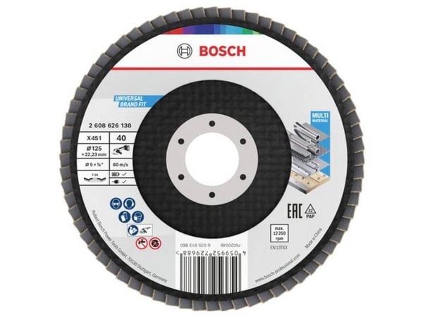 Bosch Accessories 2608626138 Metalskive til slibning Halkaisija 125 mm 1 stk 1 stk