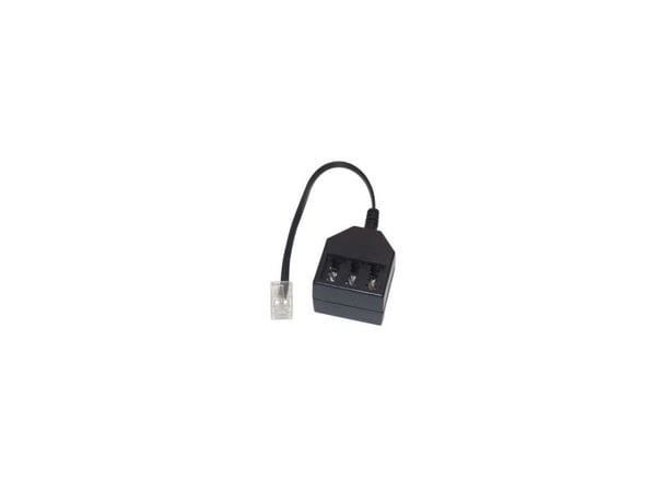 Western-plugg 6/4 (RJ11) til TAE-NFF-kobling 0,2 m (bulk)