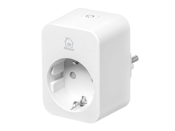 Deltaco Smart Home förbrukningsmätare för stickpropp 16A vit