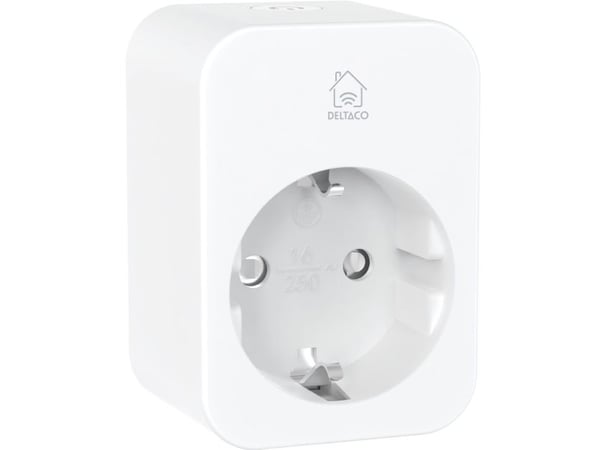 Deltaco Smart Home förbrukningsmätare för stickpropp 16A vit